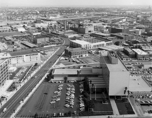 Looking southeast from Los Angeles City Hall