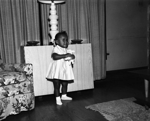 Unidentified African American family at home