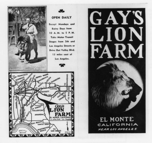 Gay's Lion Farm, view 1 — Calisphere