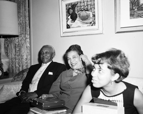 Unidentified Christmas party, circa 1966