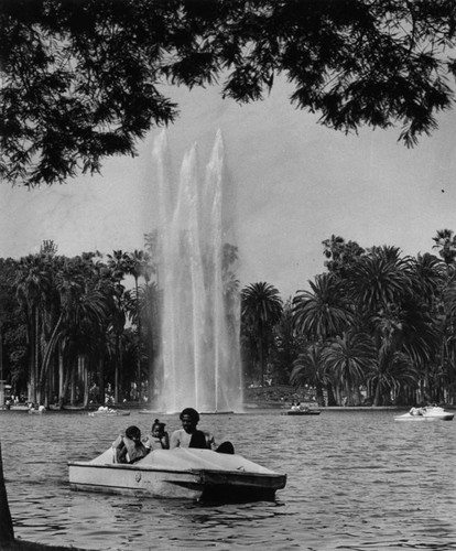 Boating in Echo Park