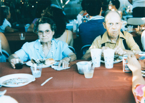 Couple at party