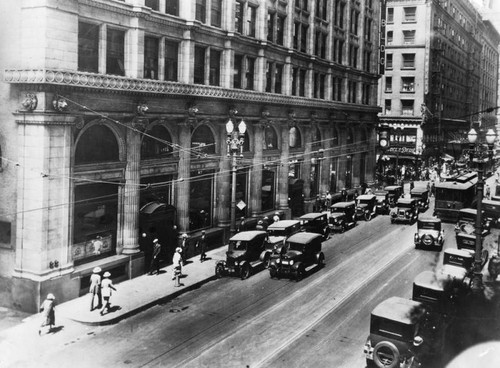 Early view of Broadway and 5th