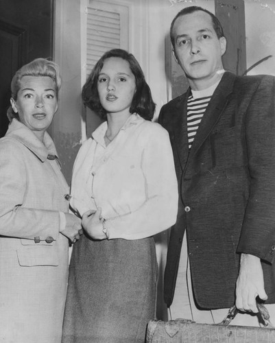 Lana Turner with Cheryl and Stephen Crane