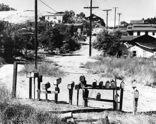 Intersection in slum area