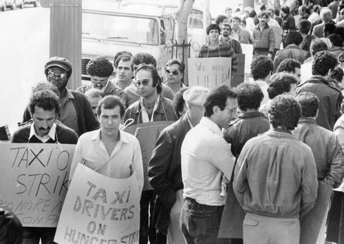 Taxi driver hunger strike