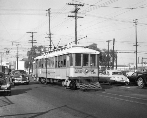 Los Angeles Railway yellow car