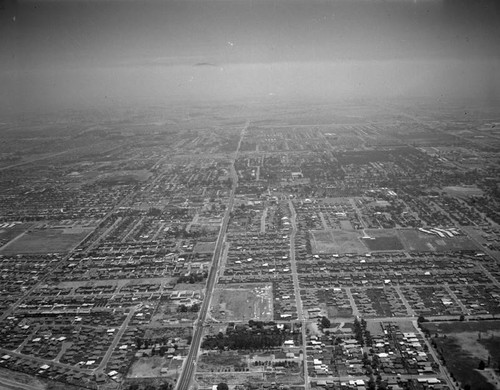 Downey, looking southeast, Florence Avenue