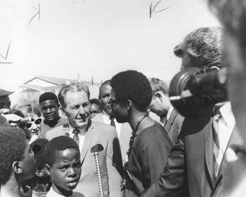 Mayor Yorty at Watts Cultural Center