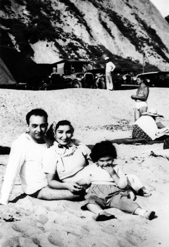 Armenian American family at the beach