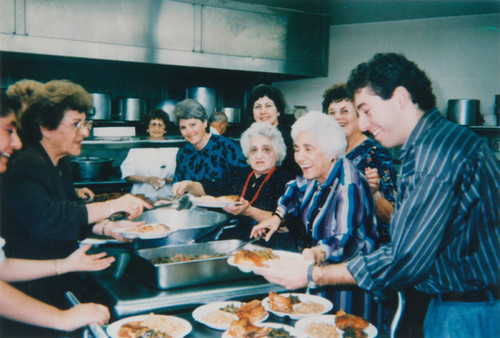 Kitchen crew for church luncheon