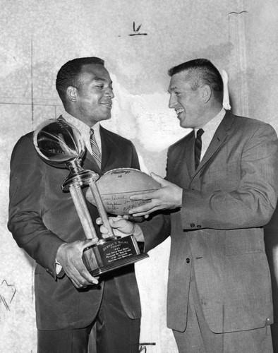 Jim Brown and John Unitas