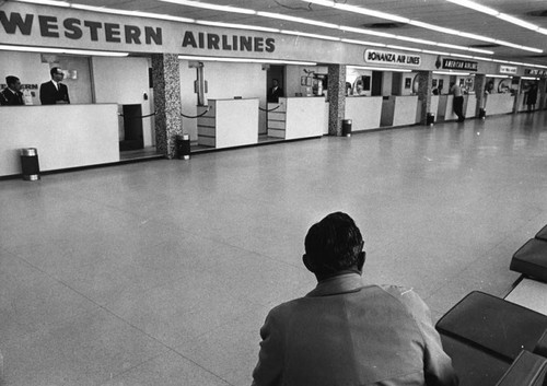 Airline reservation counters