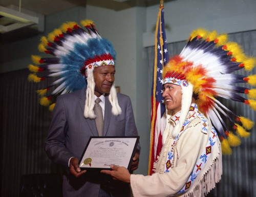 Mayor Tom Bradley named Honorary Chief