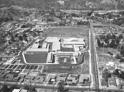 Mt. Gleason Junior High, Mt. Gleason Avenue, view is looking north