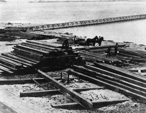 Wilmington breakwater construction