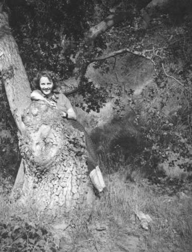 Ethel Schultheis at a park