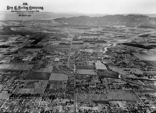 Aerial view of San Fernando Valley