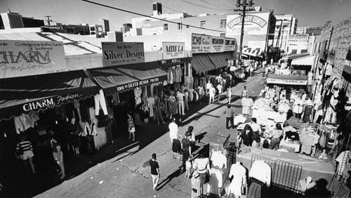 Santee Alley, the heart of the Los Angeles Garment District