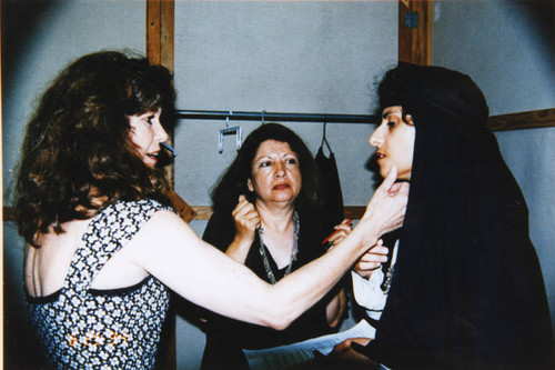 Women backstage