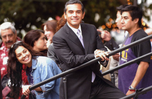 Antonio Villaraigosa at Pershing Square