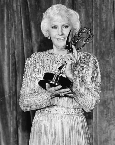 Barbara Stanwyck wins Emmy