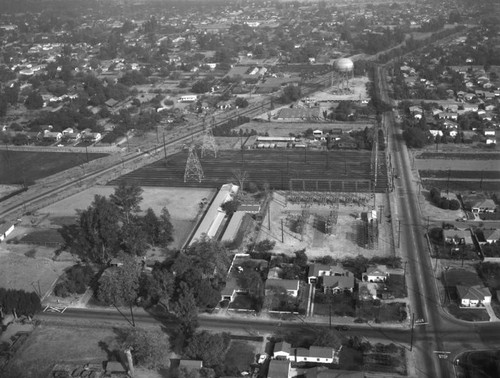 Walnut Grove Avenue and Grand Avenue, Rosemead, looking east