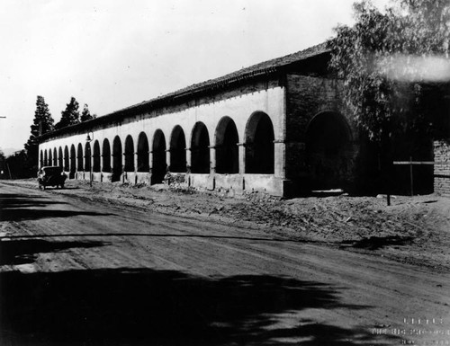 Convento Building and El Camino Real, San Fernando Rey de Espan~a Mission