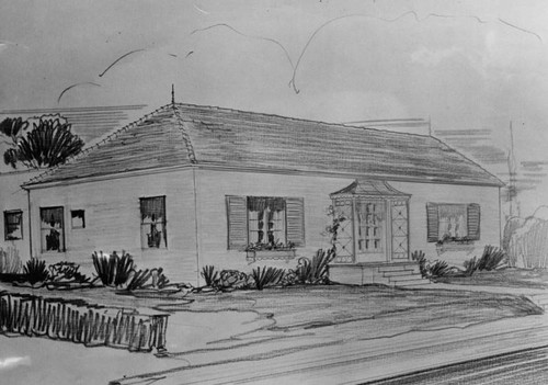 Bungalow, architectural rendering