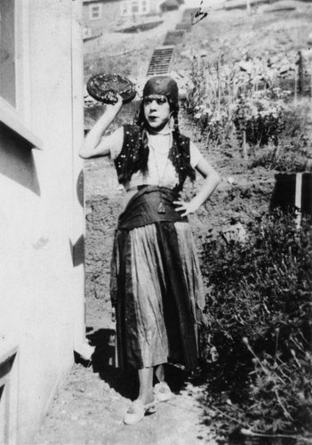 Mexican American woman in costume