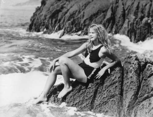 Posing at the beach, Laguna Beach