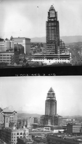 Los Angeles City Hall construction