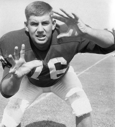 Stanford's man-mauling tackle, veteran Bob Nichols