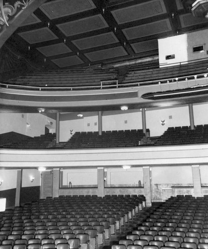 Seats inside the Mason Theatre