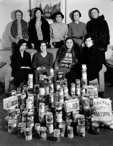 Junior League with canned food