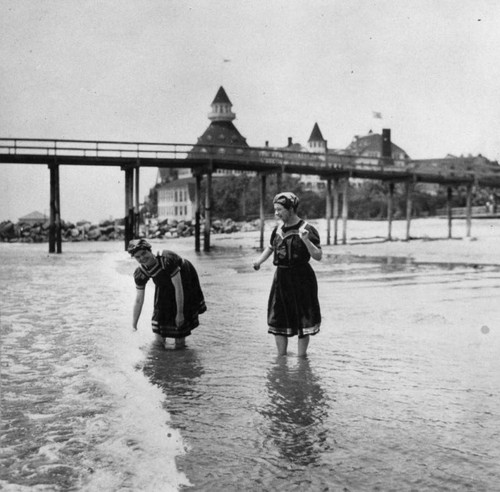 Bathing beauties at the Hotel del Coronado