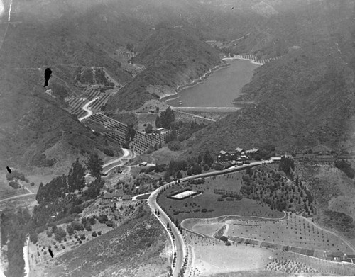 Aerial view of Franklin Reservoir