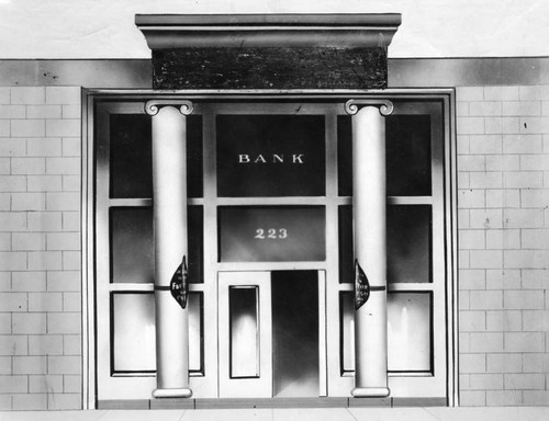 German American Bank, a drawing