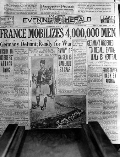 French mobilization headline