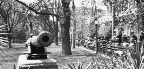 Cannon in Pershing Square