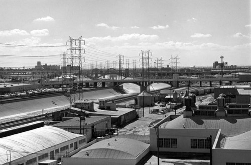 Spring Street Bridge and Los Angeles River