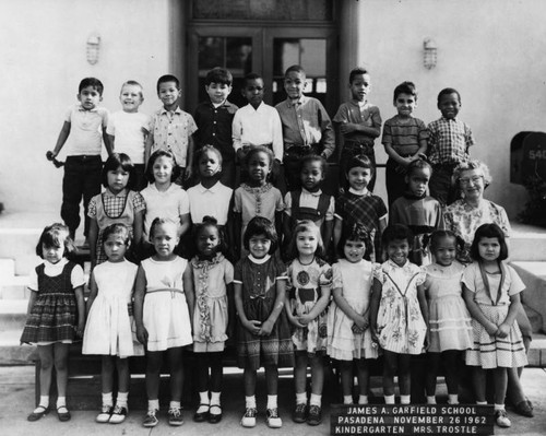 Kindergarten class at James Garfield School