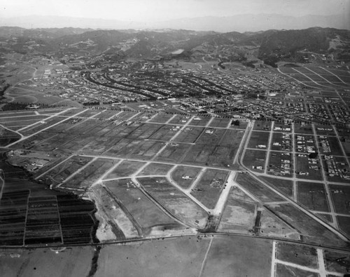 Aerial view of Beverly Hills