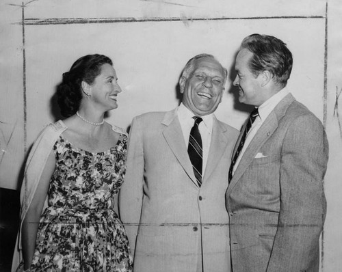 Goodwin Knight with Dolores and Bob Hope