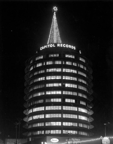 Capitol Records, night view