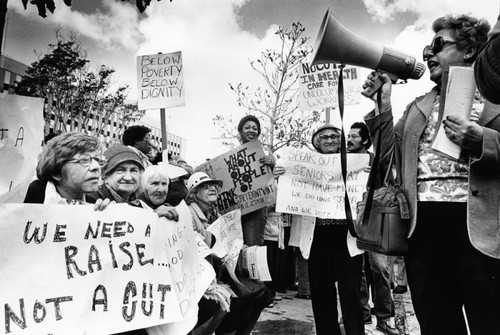 Senior Citizens rally against health care cuts