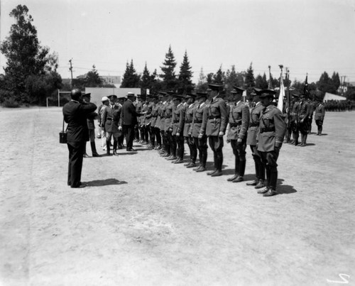 ROTC ceremony at UCLA, Vermont campus