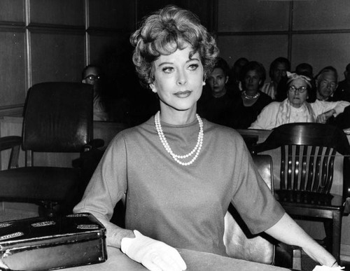 Hedy Lamarr during trial