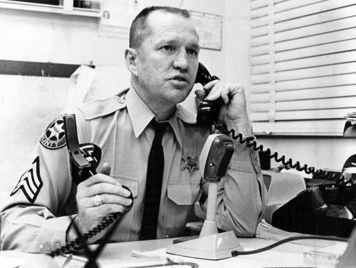 Sgt. Clyde McFarland answers 'panther' calls at station