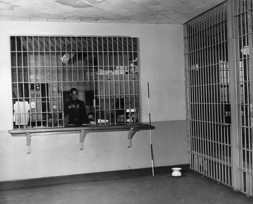 Cell block to women's wing, L.A. City Jail